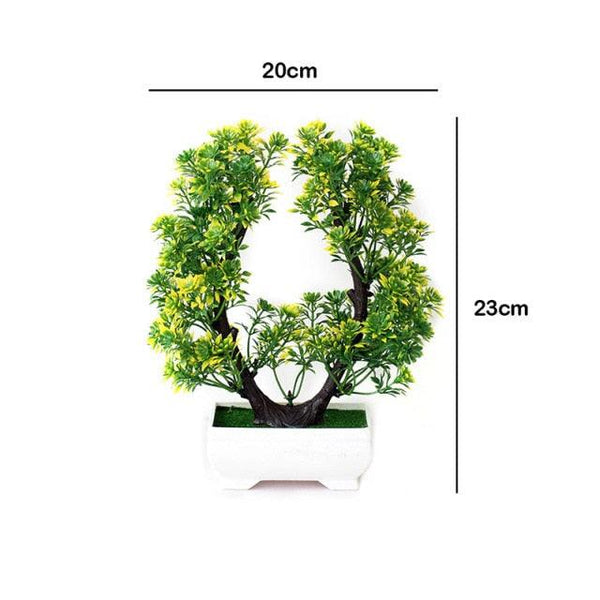 New Artificial Plants Pine Bonsai Potted  Decorative Green Small Trees Fake Flowers Ornament For Home Garden Decoration