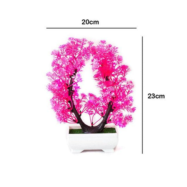 New Artificial Plants Pine Bonsai Potted  Decorative Green Small Trees Fake Flowers Ornament For Home Garden Decoration