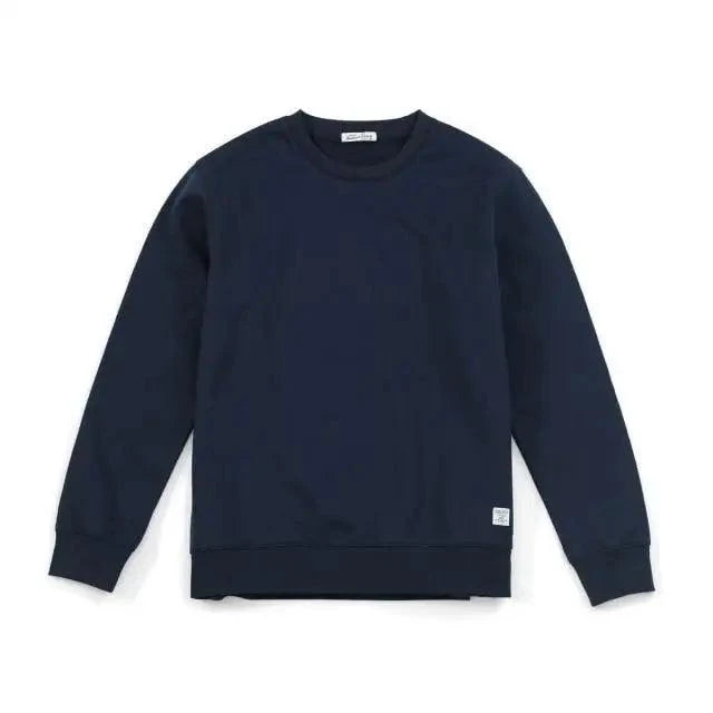 New Autumn  Winter Sweatshirt Men Casual Minimalist Sweatshirt O-Neck For Men Solid Color Ladies Long Sleeve Casual Pullover Clothes Sweatshirt