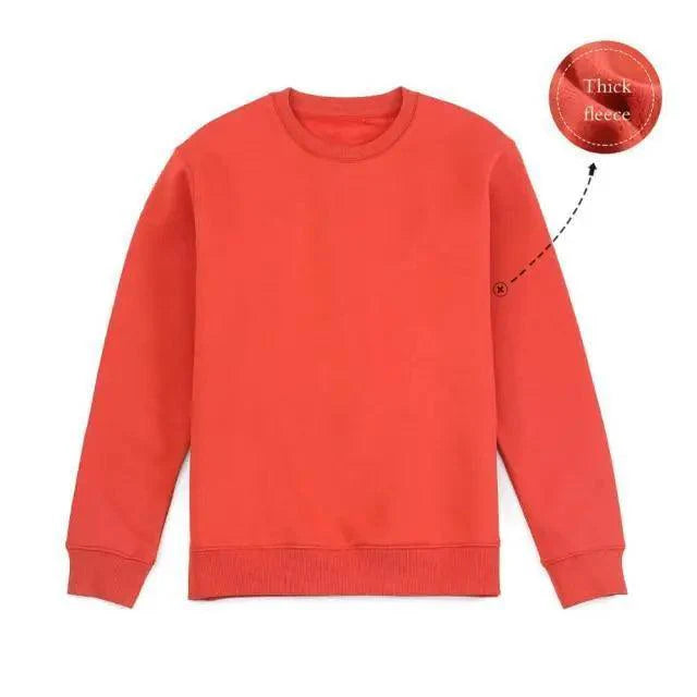 New Autumn  Winter Sweatshirt Men Casual Minimalist Sweatshirt O-Neck For Men Solid Color Ladies Long Sleeve Casual Pullover Clothes Sweatshirt