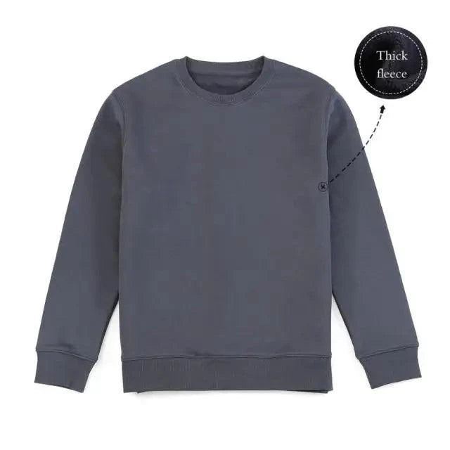 New Autumn  Winter Sweatshirt Men Casual Minimalist Sweatshirt O-Neck For Men Solid Color Ladies Long Sleeve Casual Pullover Clothes Sweatshirt