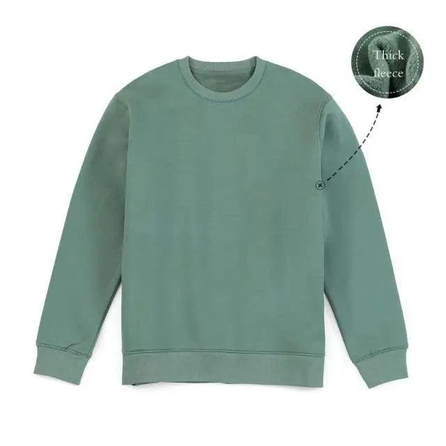New Autumn  Winter Sweatshirt Men Casual Minimalist Sweatshirt O-Neck For Men Solid Color Ladies Long Sleeve Casual Pullover Clothes Sweatshirt