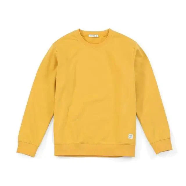 New Autumn  Winter Sweatshirt Men Casual Minimalist Sweatshirt O-Neck For Men Solid Color Ladies Long Sleeve Casual Pullover Clothes Sweatshirt