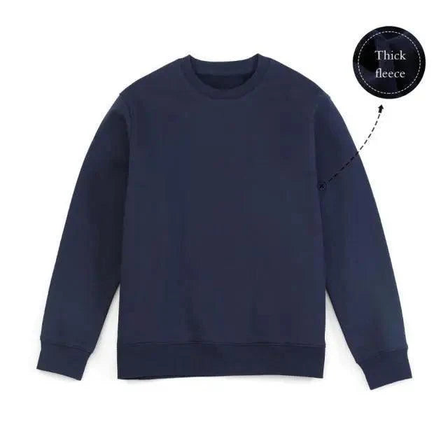 New Autumn  Winter Sweatshirt Men Casual Minimalist Sweatshirt O-Neck For Men Solid Color Ladies Long Sleeve Casual Pullover Clothes Sweatshirt