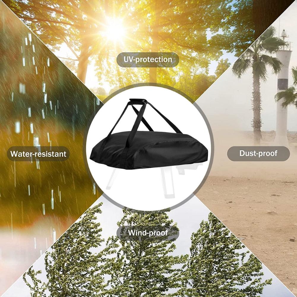 New Barbecue Grill Oven Cover for 12 16 Portable 420D Fabric Waterproof Pizza Oven Dustproof Covers BBQ Accessories Outdoor Pizza Oven Waterproof Fabric BBQ Oven Cover Accessories