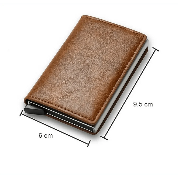 New Carbon Fiber Card Holder Wallets Luxury Men  Black Magic Leather Cool Slim Mini Wallet Small Money Bag Male Purses Magnet Closure Wallet