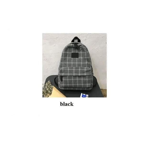 New Casual School Bag For Women And Girls Stylish Backpack Striped Book Packbags for Teenage