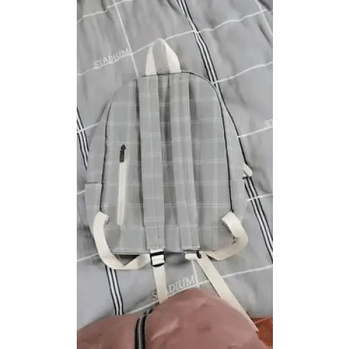 New Casual School Bag For Women And Girls Stylish Backpack Striped Book Packbags for Teenage