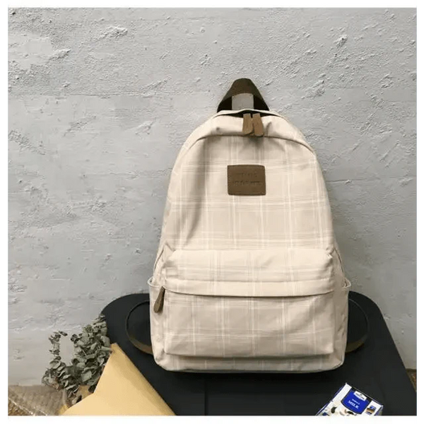 New Casual School Bag For Women And Girls Stylish Backpack Striped Book Packbags for Teenage