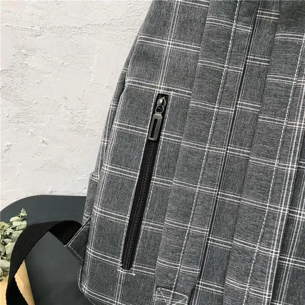 New Casual School Bag For Women And Girls Stylish Backpack Striped Book Packbags for Teenage