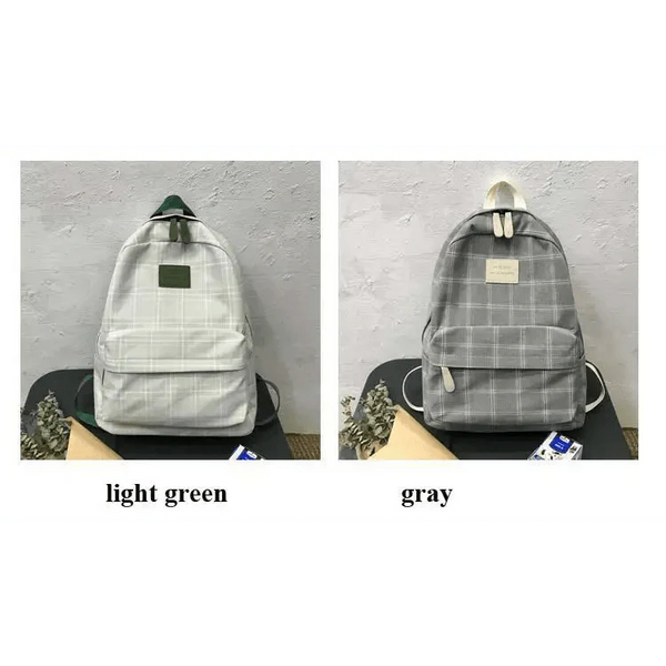 New Casual School Bag For Women And Girls Stylish Backpack Striped Book Packbags for Teenage
