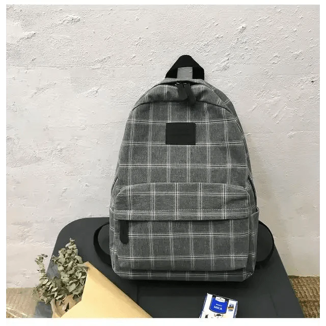 New Casual School Bag For Women And Girls Stylish Backpack Striped Book Packbags for Teenage