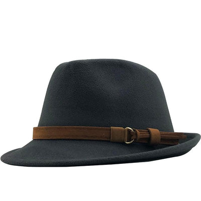 New Casual Women Men Fedora Hat For Winter Autumn Women's  Vintage Hat With Belt Buckle For Men Home Party Daily Clothing Accessories Elegant Men Hat