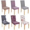 New Chair Covers Spandex Stretch Chair Covers Dining Slipcover Decorative Chair Cover floral For Kitchen Wedding Banquet Hotel Stretch Armless Chair Slipcover for Dining Room Seat Cushion, Spandex Kitchen Parson Chair Protector Cover, Removable & Washable