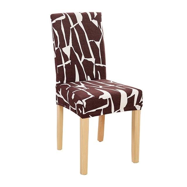 New Chair Covers Spandex Stretch Chair Covers Dining Slipcover Decorative Chair Cover floral For Kitchen Wedding Banquet Hotel Stretch Armless Chair Slipcover for Dining Room Seat Cushion, Spandex Kitchen Parson Chair Protector Cover, Removable & Washable