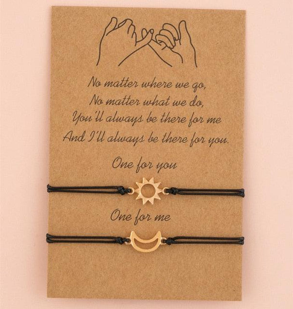 New Charm Bracelet For Friendship Couples 2pcs/set Volcanic Stone Bracelet Bead Bangles Natural Stone Bracelets Set Friendship Hand Woven Braided Stretch String Adjustable For Couples