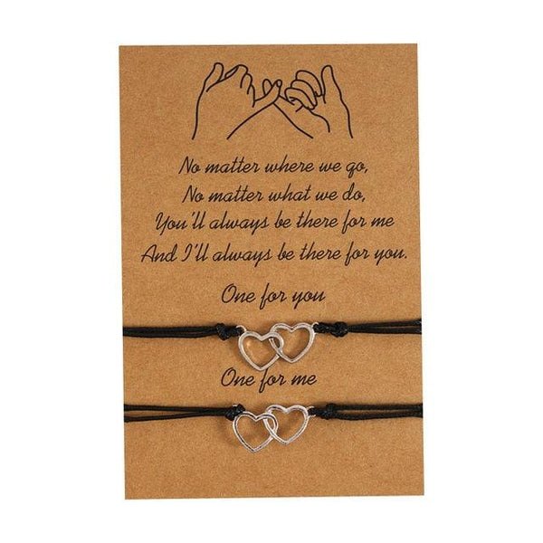 New Charm Bracelet For Friendship Couples 2pcs/set Volcanic Stone Bracelet Bead Bangles Natural Stone Bracelets Set Friendship Hand Woven Braided Stretch String Adjustable For Couples
