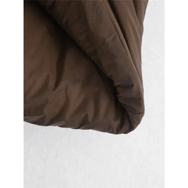 New Chic Lady Fashionable Women's Casual High Collar In Coffee Color Short Outwear Zippers Sleeveless Jackets Vest