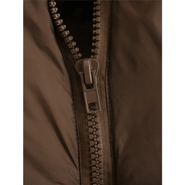 New Chic Lady Fashionable Women's Casual High Collar In Coffee Color Short Outwear Zippers Sleeveless Jackets Vest