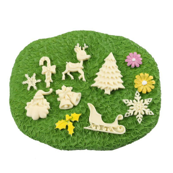 New Christmas Silicone Mold Decoration Tools Santa Christmas Tree Cake Decoration Tool Chocolate Candy Cookies Mold Christmas Silicone Molds Christmas Theme Silicone Baking Molds