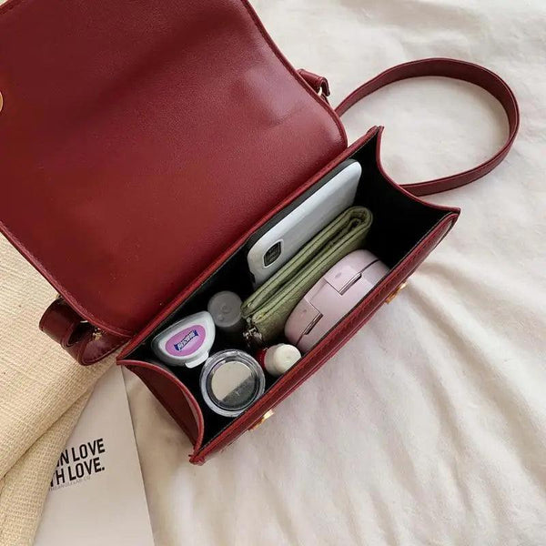 New Classic Women's Shoulder Bag ,Designer High Quality Leather, Messenger Bags And Fashionable Solid Color Buckle Luxury Handbags