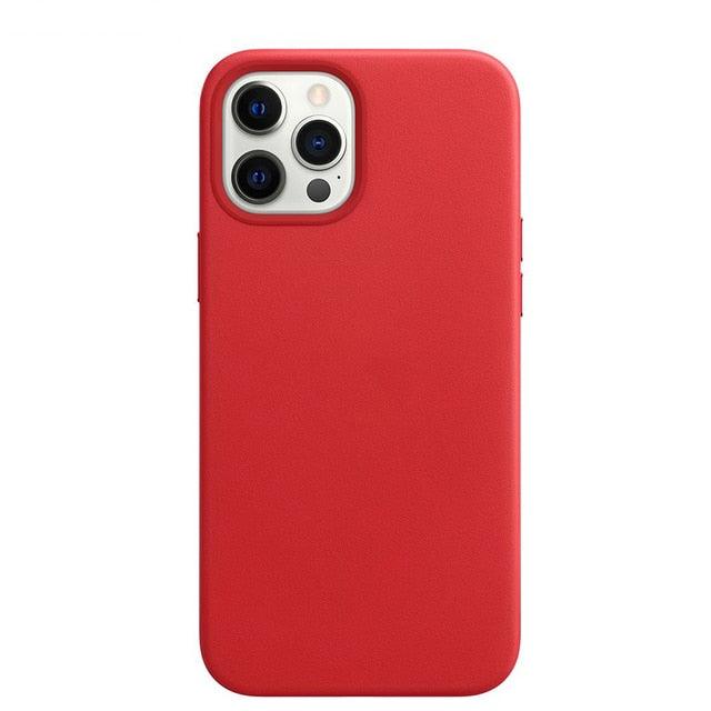 New Colorful Leather For iPhone 14 13 Pro Max Mini Magnet Case Cover Wireless Charging Drop Protect Covers Shockproof Slim Back Cover Leather Case For iPhone Slim and Aesthetic iPhone 14 case