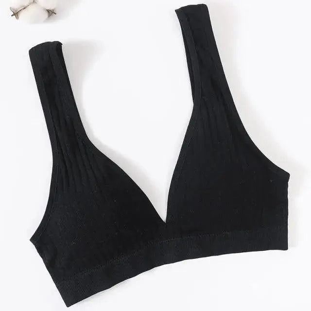 New Comfortable Seamless Sports Bras For Women And Girls Top Female Brassiere Deep V Sexy Women's Underwear Backless