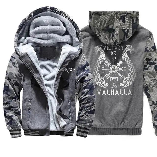 New Cool Fashion Winter Streetwear Modern Male Clothing Camouflage Jacket Tops Pullover Long Sleeve Hooded Sweatshirt Tops Blouse Men's Hoodie Sweatshirt