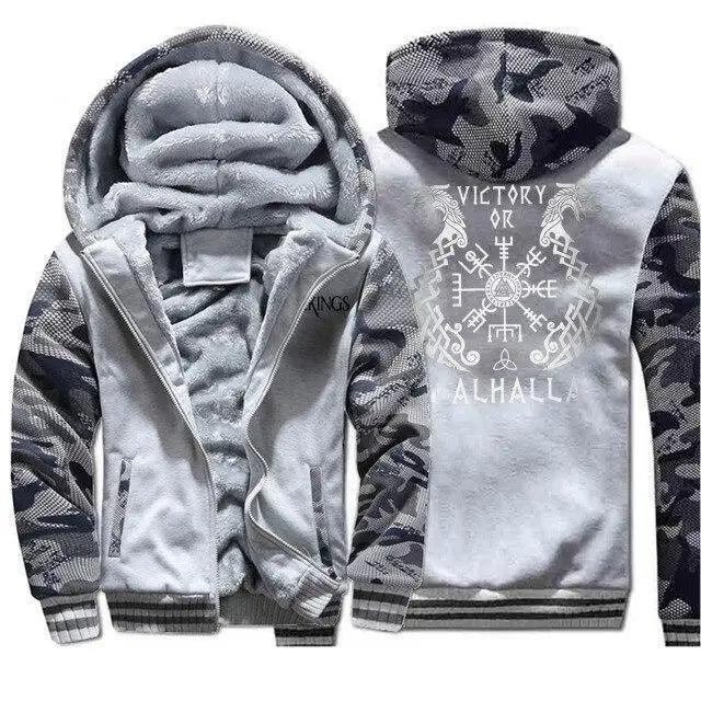 New Cool Fashion Winter Streetwear Modern Male Clothing Camouflage Jacket Tops Pullover Long Sleeve Hooded Sweatshirt Tops Blouse Men's Hoodie Sweatshirt