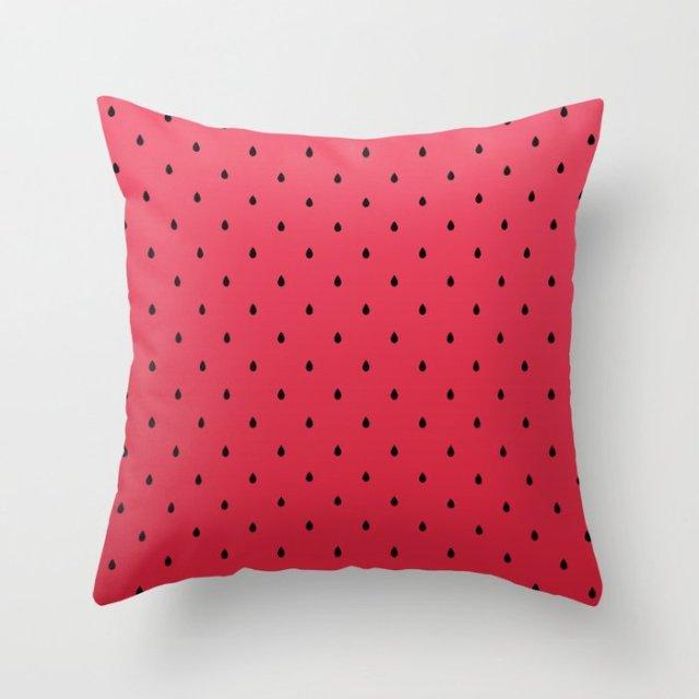 New Creative Red Cushion Case Hot Modern Home Outdoor Decorative Geometry Square Pillow Case Decorative Pillows Case Sofa Couch Seat Polyester Pillows Covers 45x45CM