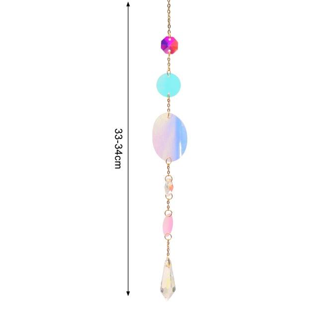 New Crystal Guardian Angel Wing Sun Catcher Angel Crystal Prism Pendant Sun Catcher Windows Outdoor Garden Hanging Decor Gifts Rainbow Collection With Crystal Wind Chimes For Home Garden Hanging Decoration