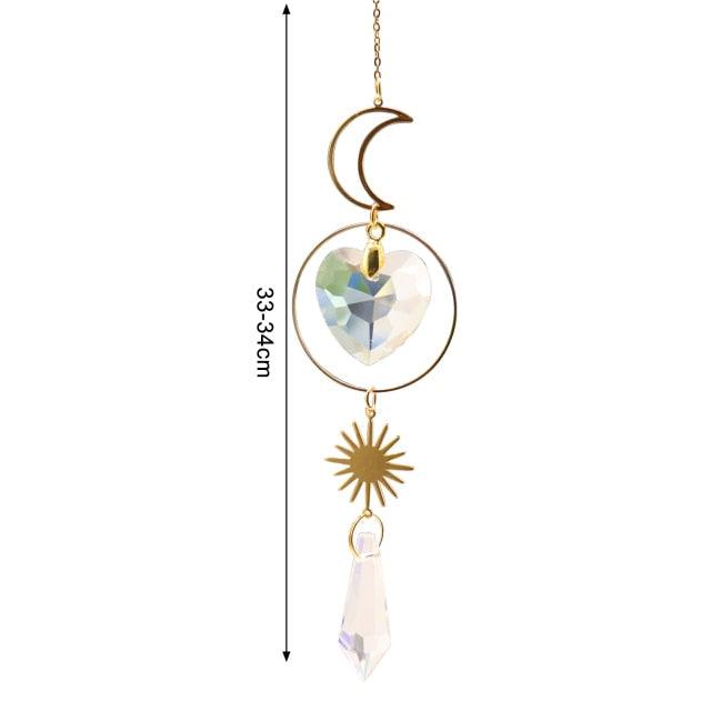 New Crystal Guardian Angel Wing Sun Catcher Angel Crystal Prism Pendant Sun Catcher Windows Outdoor Garden Hanging Decor Gifts Rainbow Collection With Crystal Wind Chimes For Home Garden Hanging Decoration