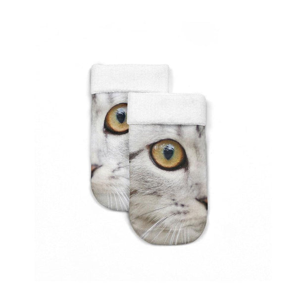 3D Printed Women Winter Christmas Socks Funny Creative Pet Cat Face Unisex Cotton Ankle Socks Children Gift Animal Lover Socks For Men And Women