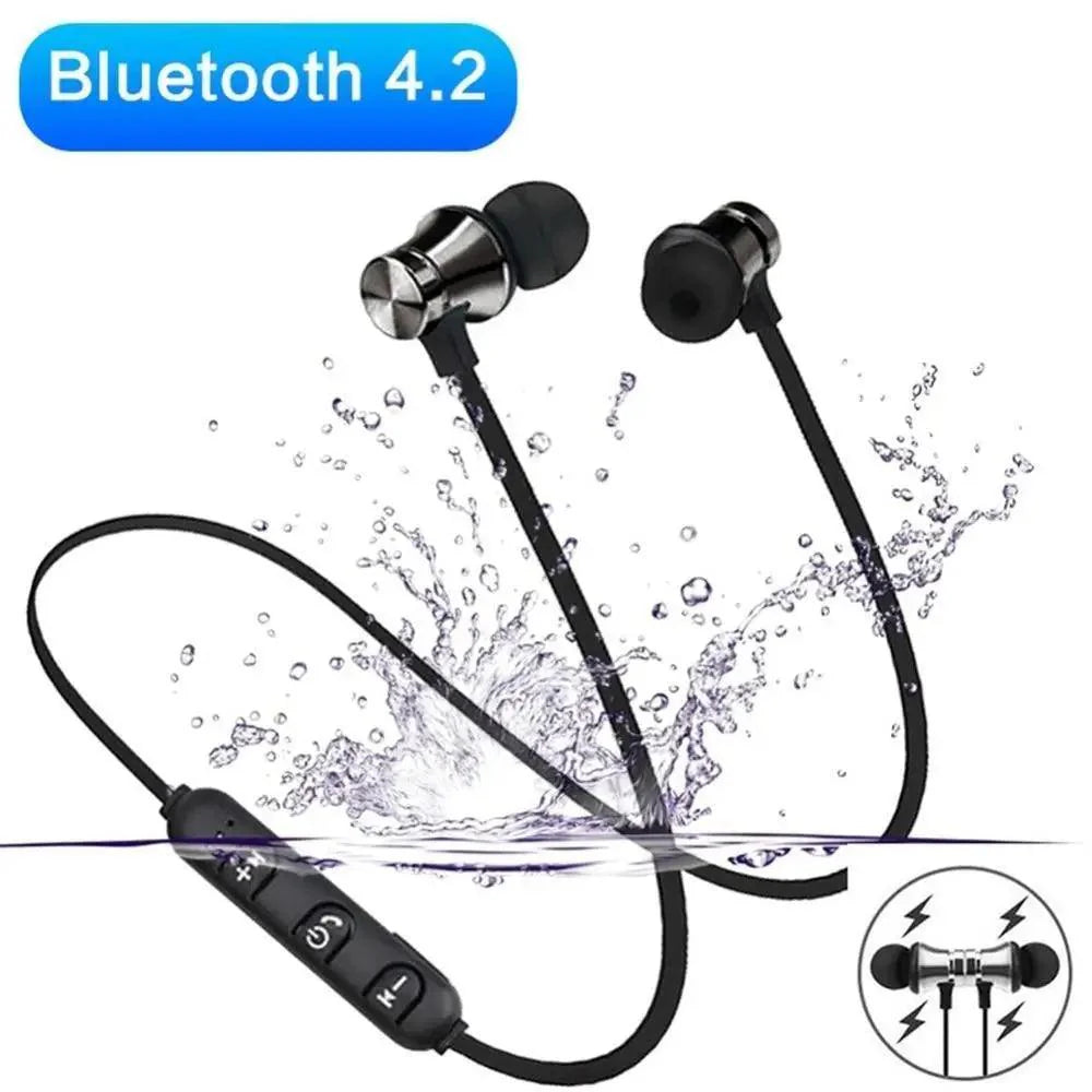 Magnetic Wireless Bluetooth Earphone Music Neckband Sports Earphones For Running & Workout