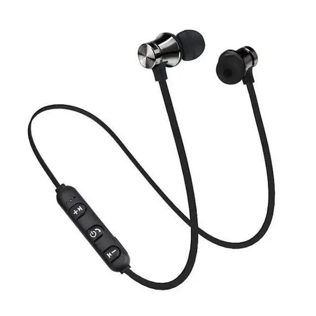 Magnetic Wireless Bluetooth Earphone Music Neckband Sports Earphones For Running & Workout