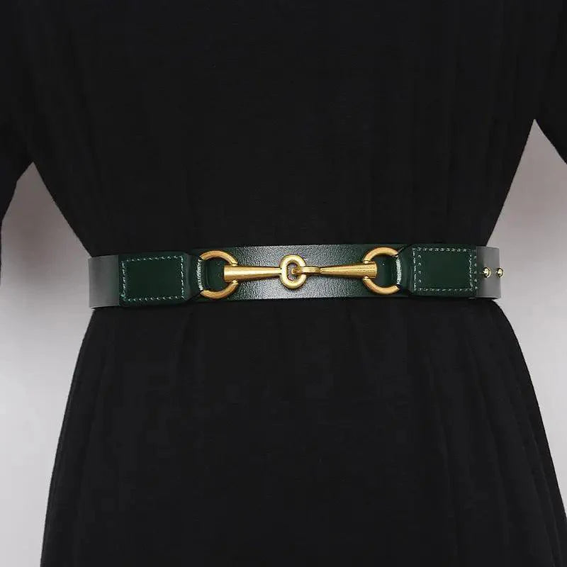 Simple Black Plain Leather Belt For Women Classic Thin Skinny Waistbands Casual Women Dress Belts