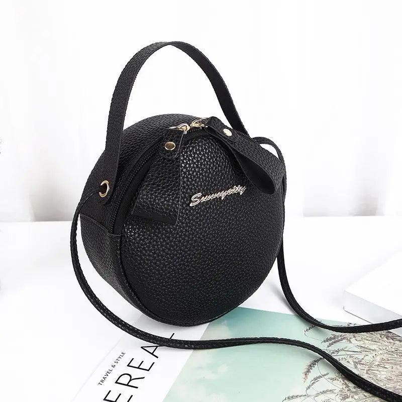 Small Circular Bag For Women And Girls Fashionable Single Shoulder Slung Mobile Phone Ladies Purse Women's Crossbody Messenger Gift Bags