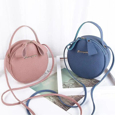 Small Circular Bag For Women And Girls Fashionable Single Shoulder Slung Mobile Phone Ladies Purse Women's Crossbody Messenger Gift Bags