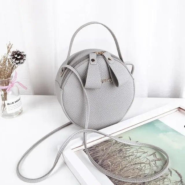 Small Circular Bag For Women And Girls Fashionable Single Shoulder Slung Mobile Phone Ladies Purse Women's Crossbody Messenger Gift Bags