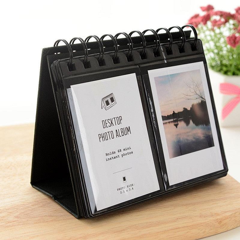 New Desktop Mini  Standing Polaroid Photo Album Scrapbooking Photocards album for cards stamps Photo Frame Instar Tabletop Flip Calendar Photo Album Gifts For Everyone