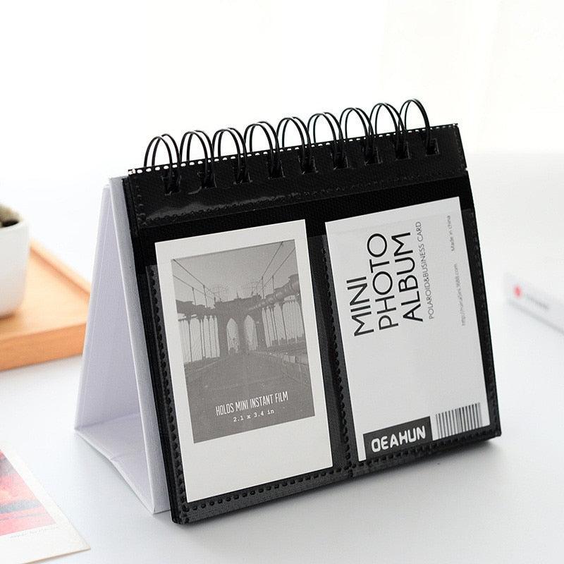 New Desktop Mini  Standing Polaroid Photo Album Scrapbooking Photocards album for cards stamps Photo Frame Instar Tabletop Flip Calendar Photo Album Gifts For Everyone