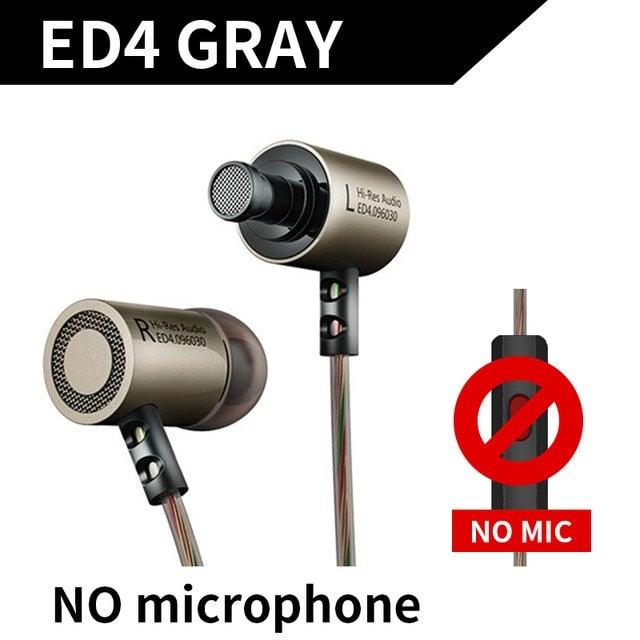 New Earbuds Wireless Soft in-Ear Sleep Earbuds KZ ED4 Metal Earphone Noise Isolating In-ear Music Earbuds with Microphone for Mobile Phone MP3 MP4 ,Wireless in-Ear Sleep Headsets for Snoring - Black