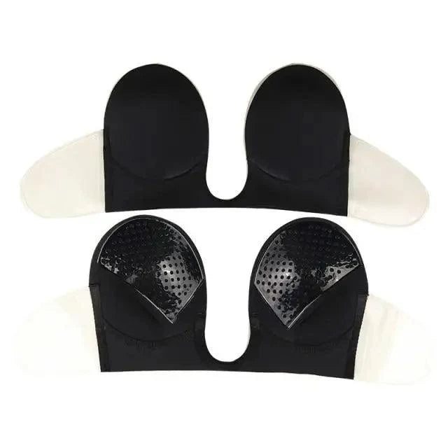 New Elegance Invisible Push Up Bra Strapless Bras Dress Wedding Party Sticky Self-adhesive Silicone Brassiere Breathable Deep U Bra Underwear