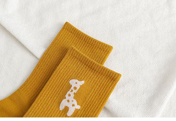 New Elegant Fruit Printed Breathable Cotton Socks Happy Funny Unisex Socks Candy Colors Harajuku Casual Cotton Crew Socks For Men And Women