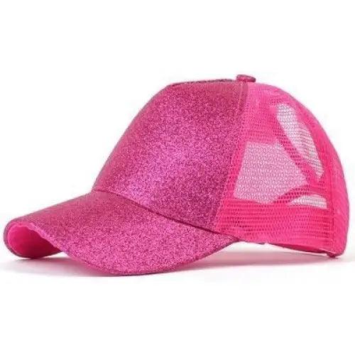 New Elegant Glitter Ponytail Baseball Caps Sequins Shining High Quality Fashionable Cap For Womens Messy Bun Adjustable Snapback Hip Hop Hat