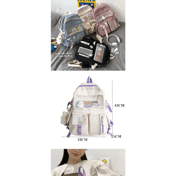 New Elegant Waterproof Backpack For Ladies And Women Cute Student Bookbag/Trevel Bag for Teenager Girls