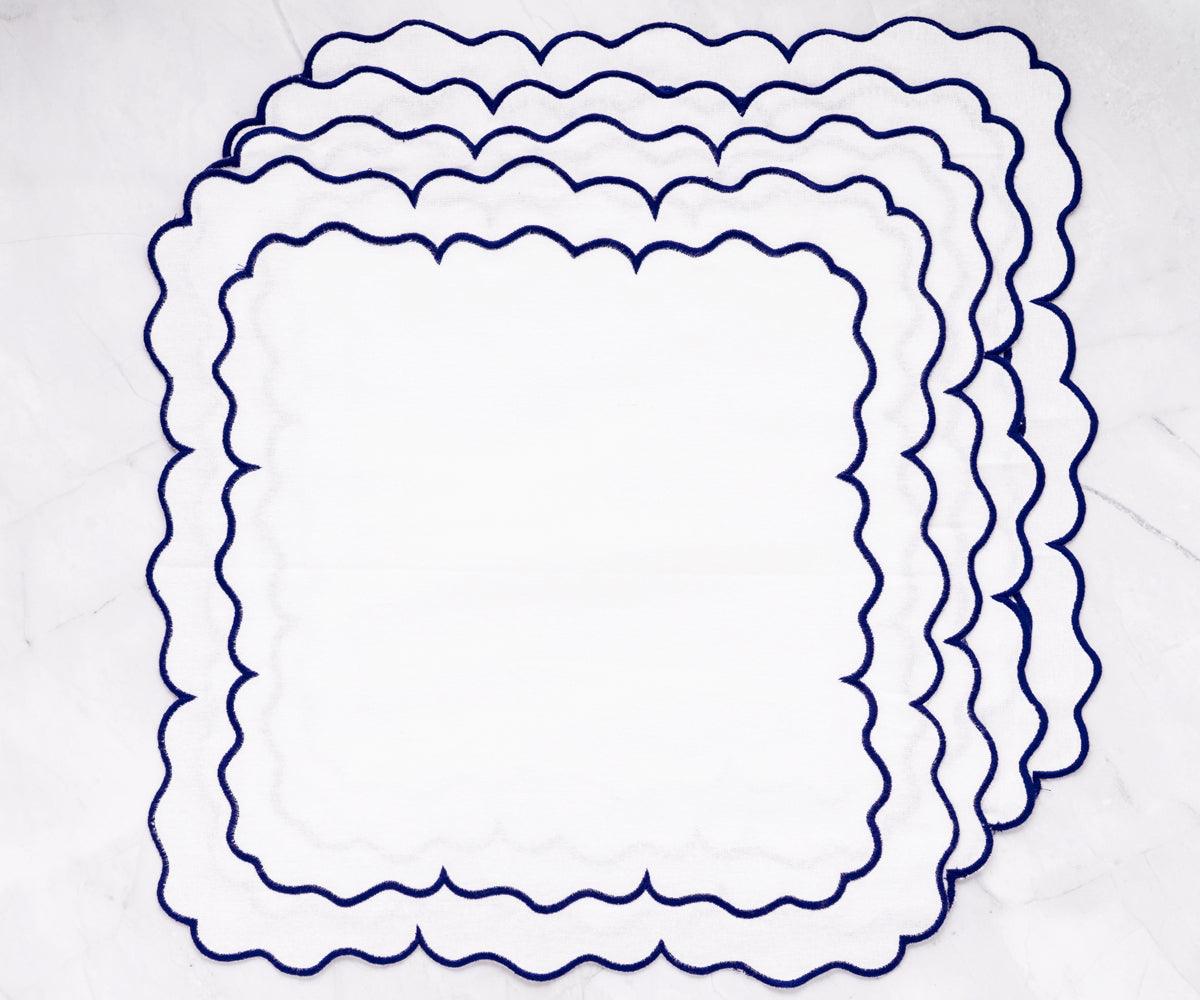 White Embroidered Napkins