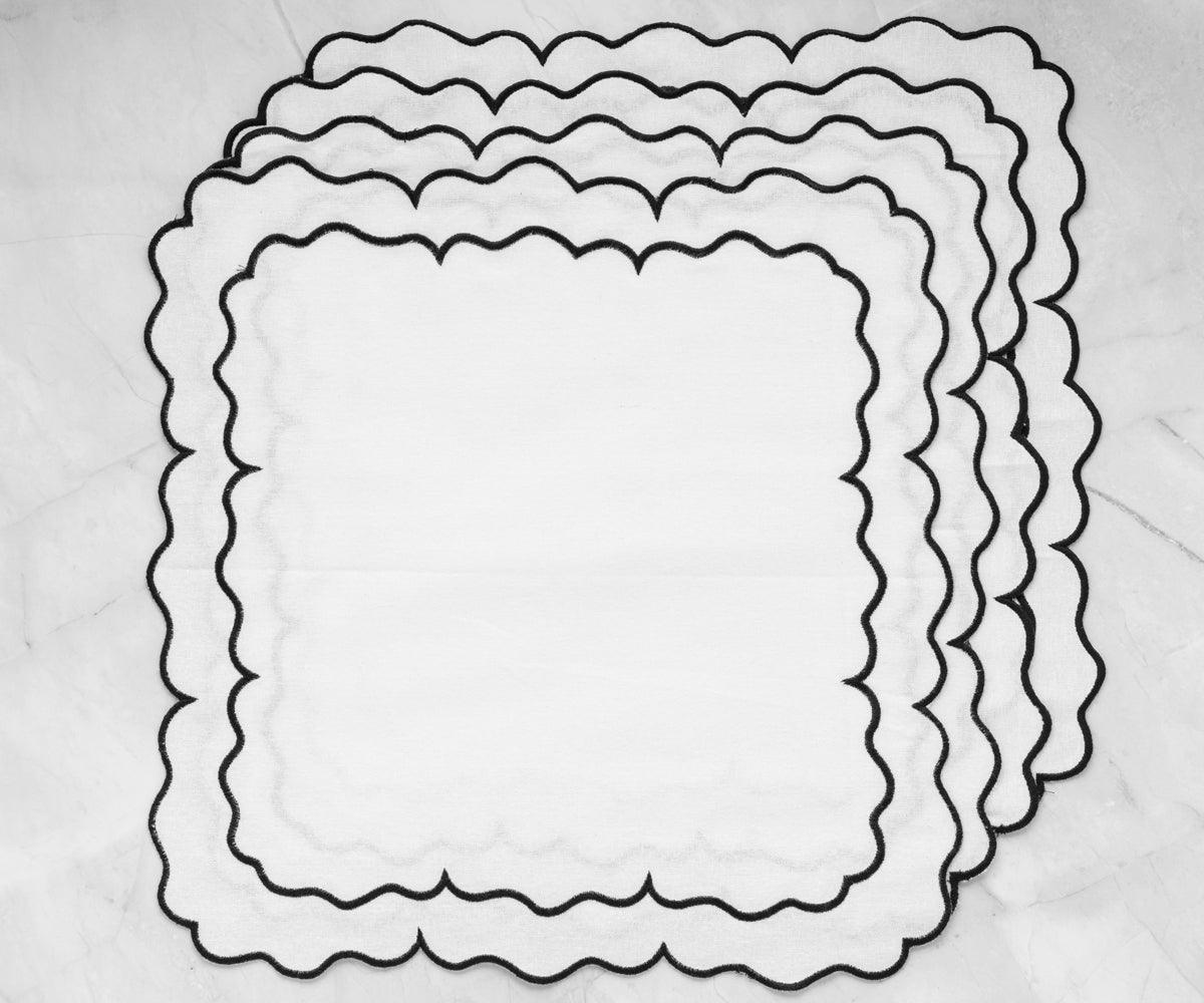 White Embroidered Napkins