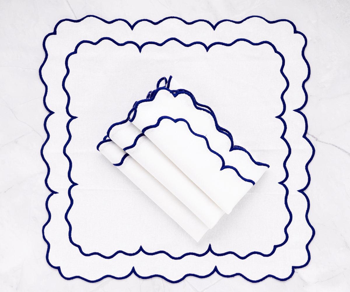 White Embroidered Napkins