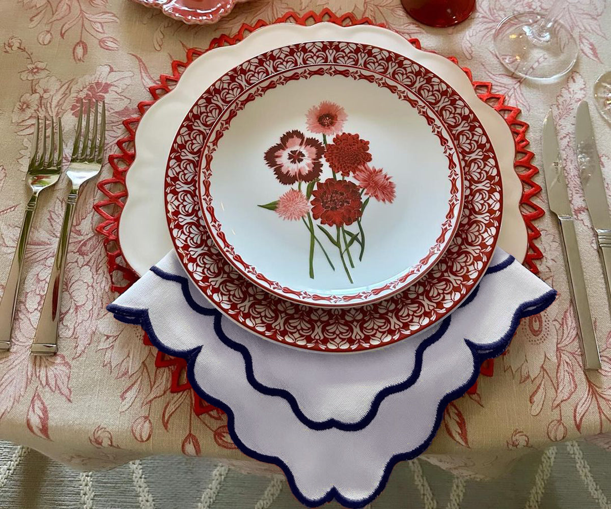 White Embroidered Napkins